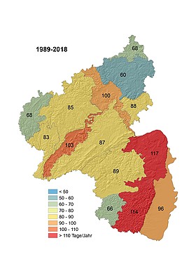 Trockenheitsindex 1989-2018